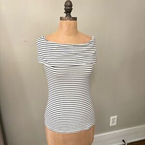 The Greii Striped Off-Shoulder Women's Top